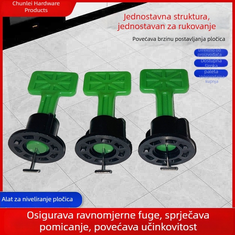 Nivelator za pločice s držačem za postavljanje pločica na zidove i podove