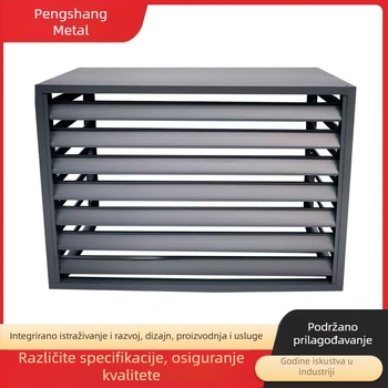 Lamela gril za izlaz zraka klima uređaja od aluminijske legure i cinka čelika, jednostruka, model 988, Peng shang