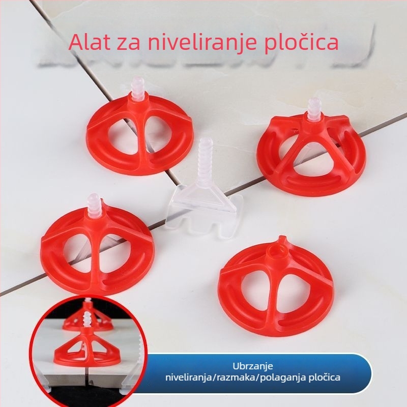 Spiralni niveler za pločice, alat za postavljanje pločica, višekratni navojni nivelator za podne pločice