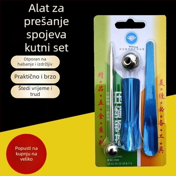 Tingliang Set alata za fuge pločica, nehrđajući čelik, 5-dijelni