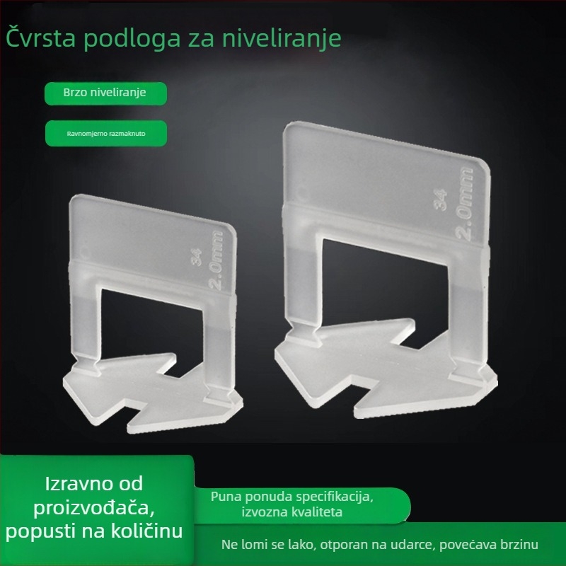 Plastični debeli nivelator pločica klina za precizno poravnavanje pločica i križne distančnike