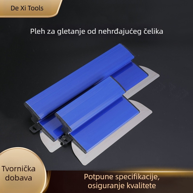 Dexi novi alat od nehrđajućeg čelika za niveliranje i glađanje žbuke – špatula za žbuku i završno glačanje