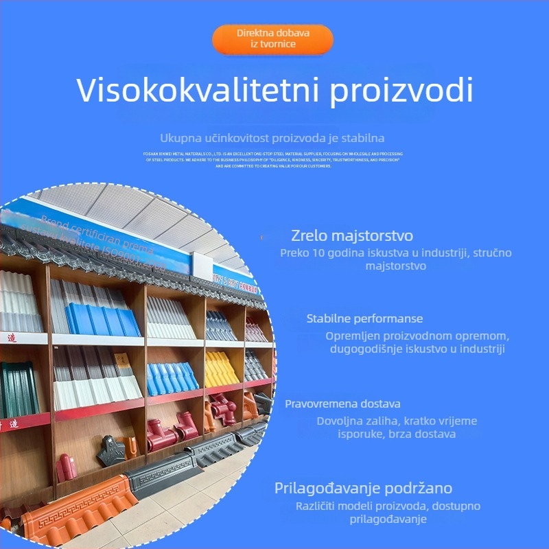 Plastični kanal za kišnicu, odvodni kanal u obliku slova U, posuda za sadnju kišnice za vanjske zidove