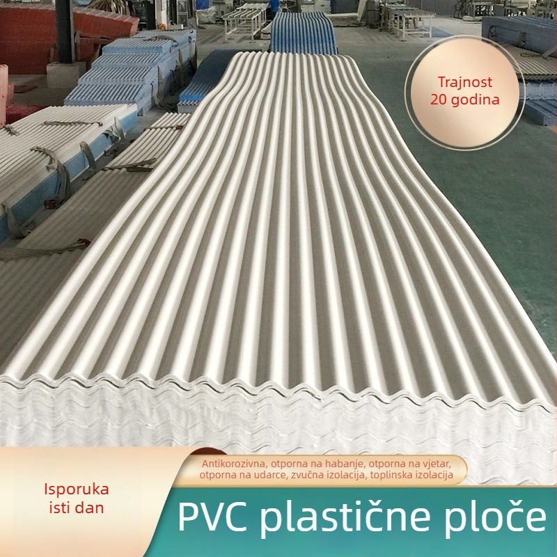 PVC valovita krovna ploča s izolacijom i plastična izolacijska ploča