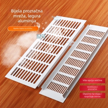 TF-156 Prozračna mreža od aluminijske legure za vrata ormarića, pravokutna rešetka ventilacije