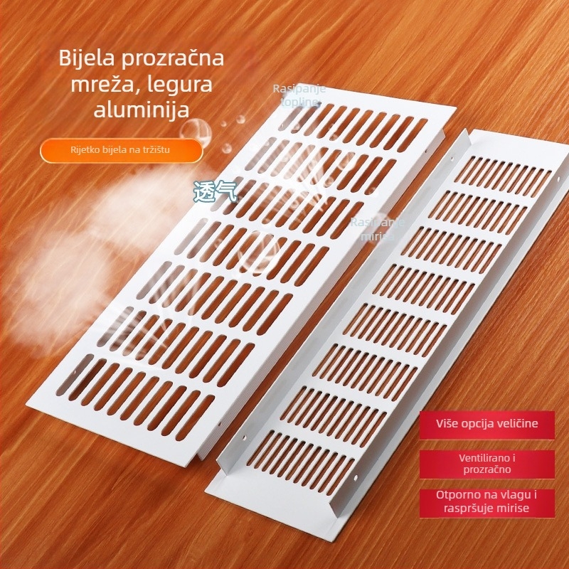 TF-156 Prozračna mreža od aluminijske legure za vrata ormarića, pravokutna rešetka ventilacije