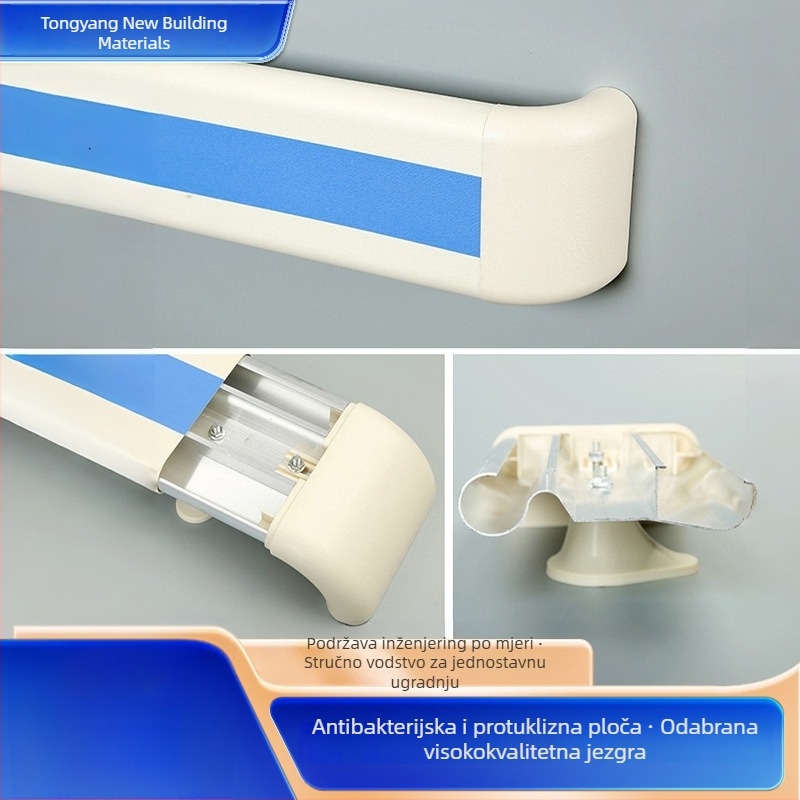 PVC zidne rukohvate protiv sudara za hodnike domova za starije, protuklizne