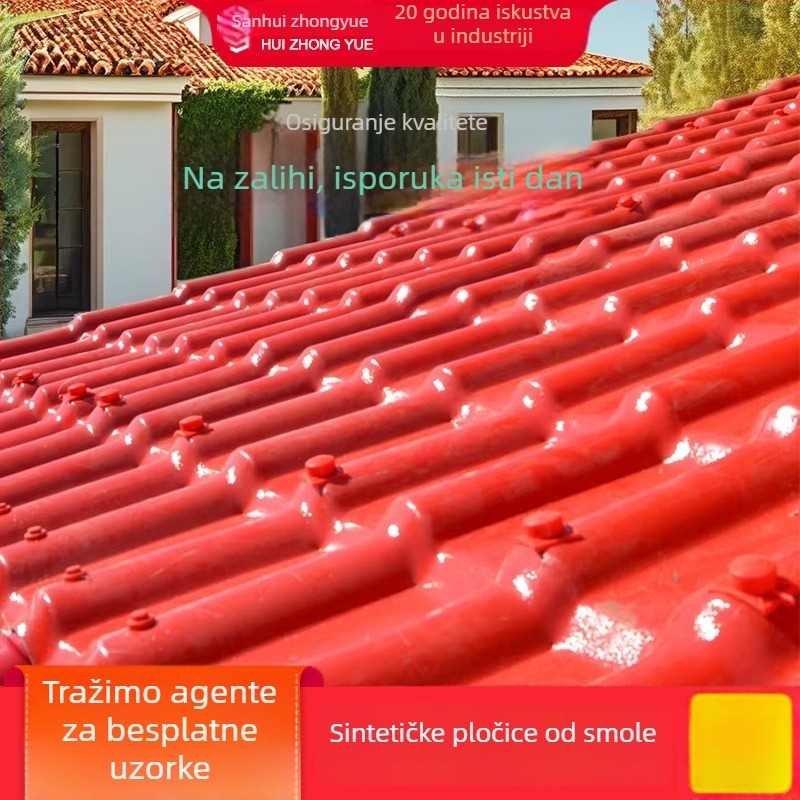 Novi smolni krovni pločice za vile s izolacijom i debeli smolni pločice za drevne građevinske projekte