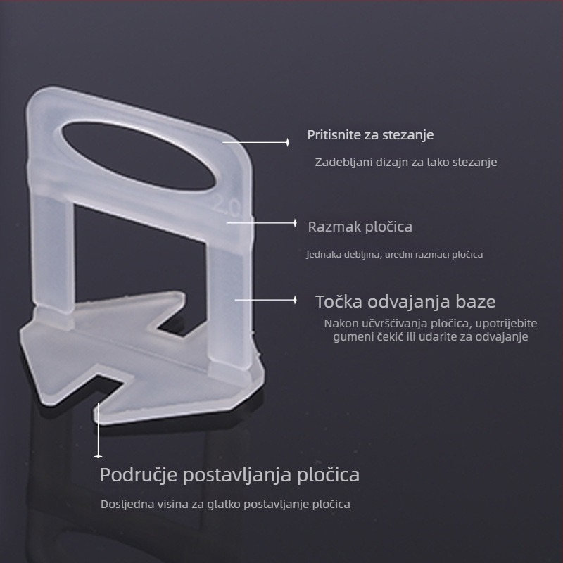 Alat za niveliranje pločica s plastičnim križnim podloškama
