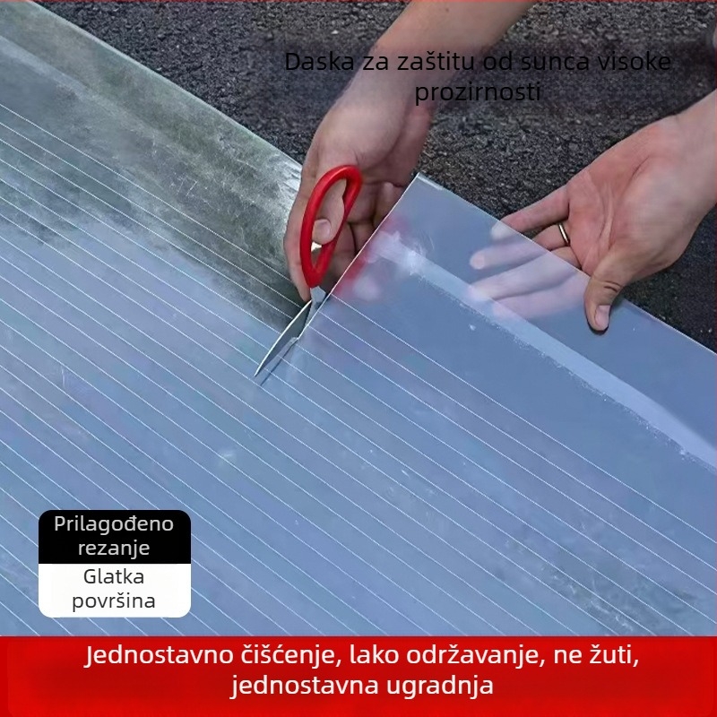 FRP vlaknastih stakloplastnih prozirnih sun panel za staklenike, sunčane sobe i balkone