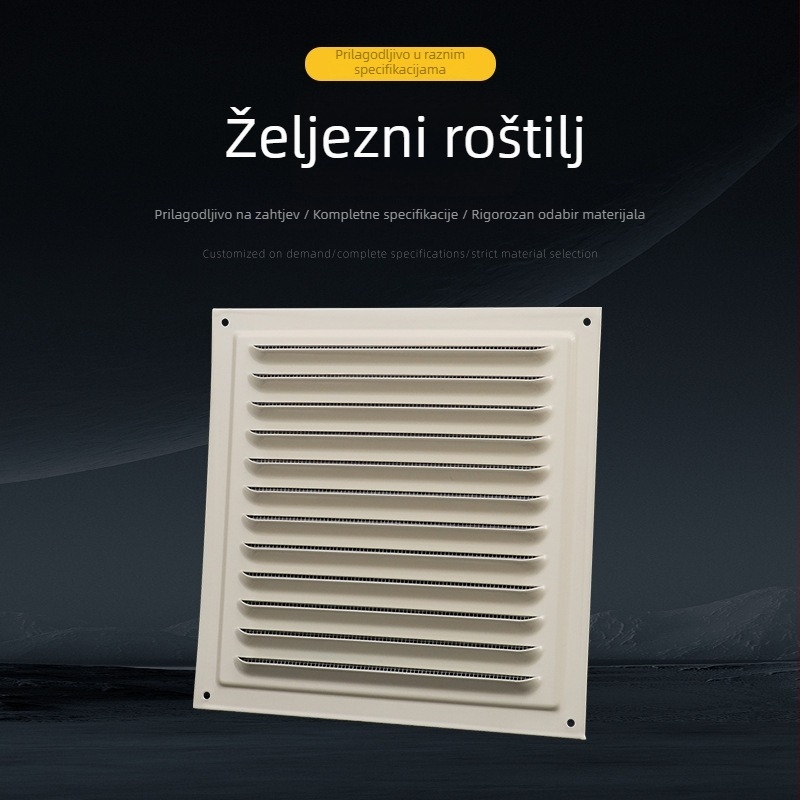 Izlaz zraka s rešetkastim tipom za centralnu klimatizaciju, jednoslojni dizajn