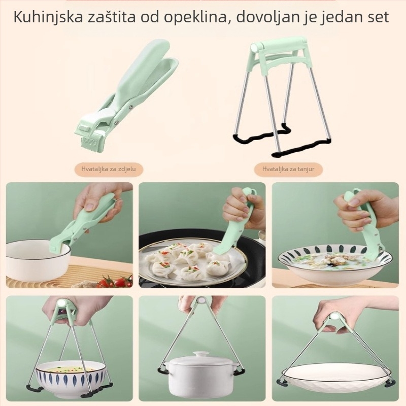 Silikonski klip za zdjelu s protukliznim dizajnom i podizač tanjura za kućnu kuhinju
