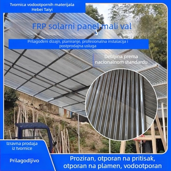 Sivi FRP svjetlosni panel od staklene smole za nadstrešnicu i garažu