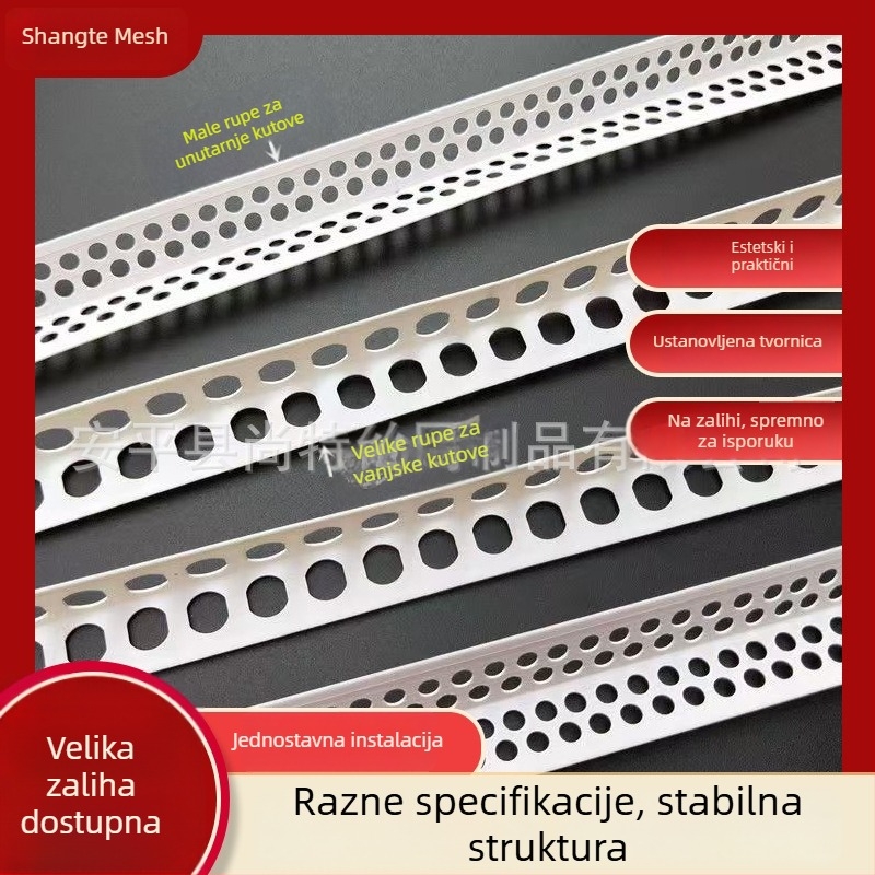 PVC kutni profil za žbukanje i završnu obradu zidova