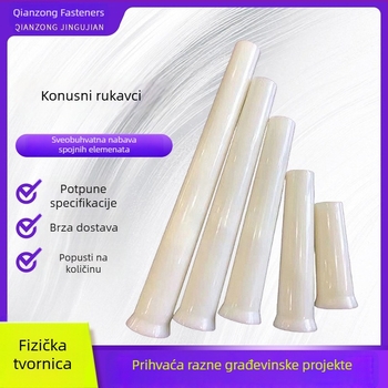 ABS konusno plastično kućište za prodiranje kroz zid s priključcima i vodonepropusnim vijcima