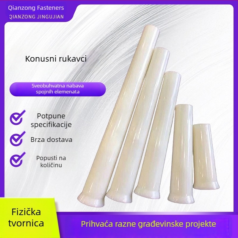 ABS konusno plastično kućište za prodiranje kroz zid s priključcima i vodonepropusnim vijcima