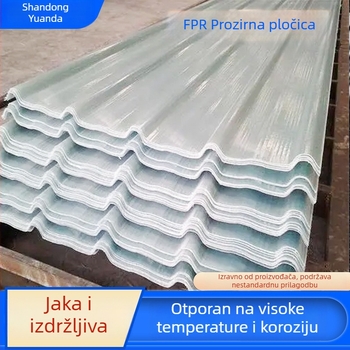 FPR prozirni dnevni panel za vanjsku upotrebu, vatrootporan i toplinski izoliran, panel za staklenik i autosklonište