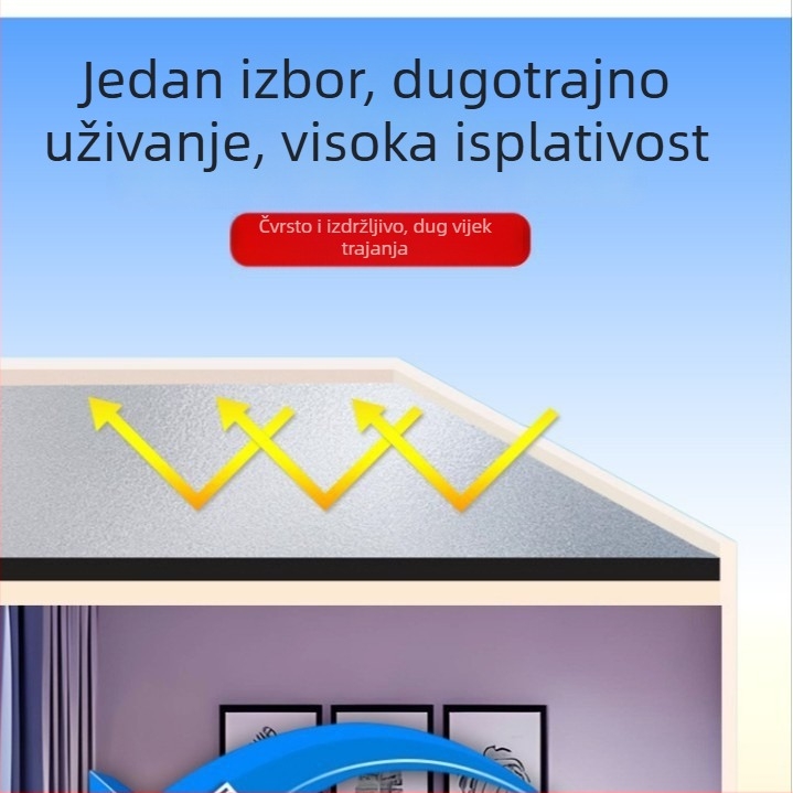 Samoljepljiva ploča za izolaciju krova za sunčanu sobu, izolacija kamene vune, vodootporna i otporna na visoke temperature