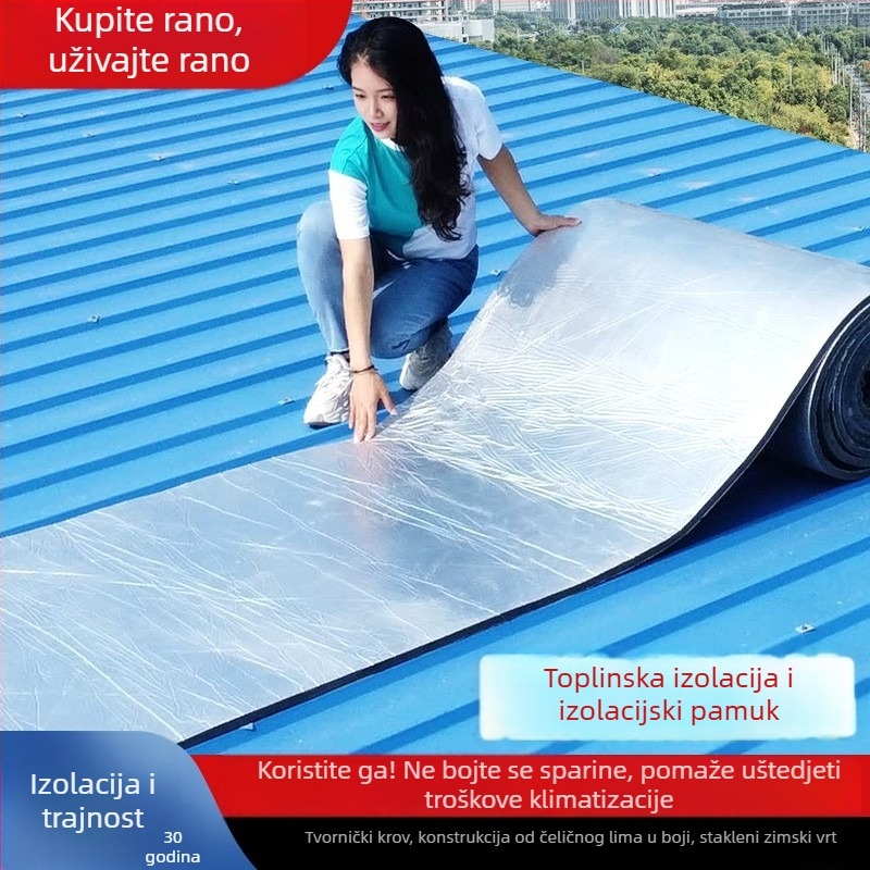 Samoljepljiva ploča za izolaciju krova za sunčanu sobu, izolacija kamene vune, vodootporna i otporna na visoke temperature
