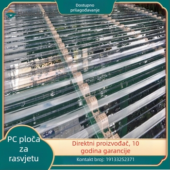 Prozirni PC valoviti panel za rasvjetu, tip 840/900, vatrootporan