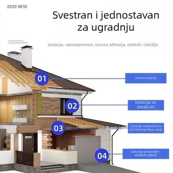 XPS izolacijska ploča za sunčanu sobu s aluminijskom folijom, visoke temperature, visoka gustoća
