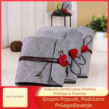 Filc DIY ručni foto-album — prilagođeni ljepivi foto-album za rast djeteta i suvenir za par