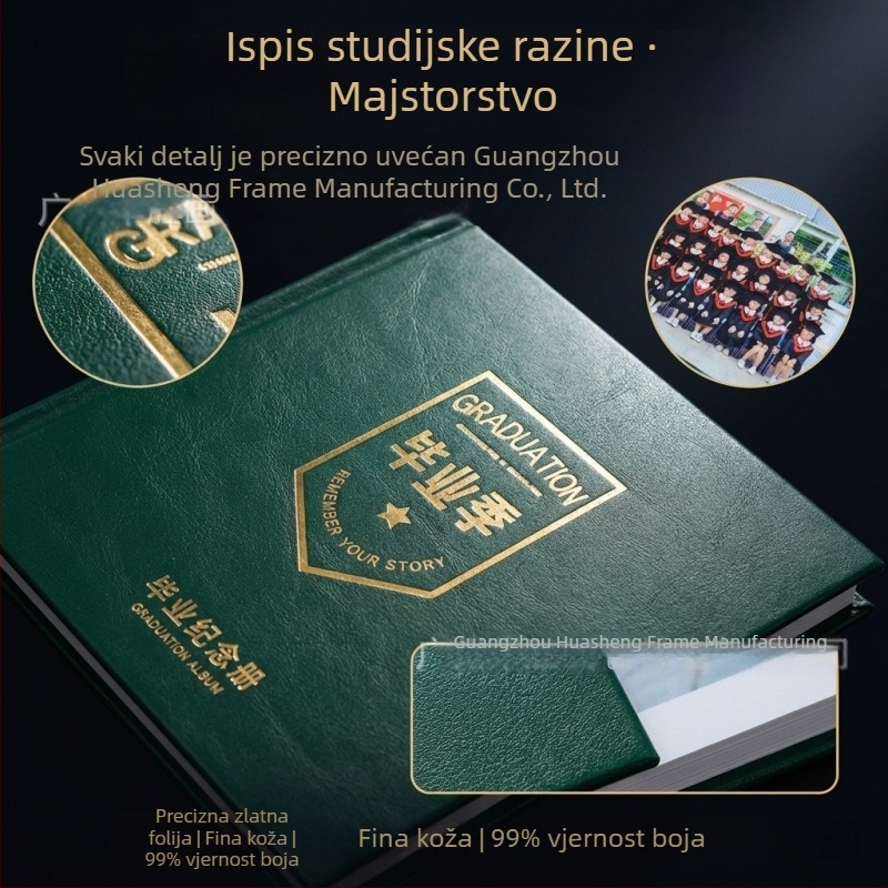 Prilagodljiv fotoalbum za maturu s izložbenom koricom, izrađen od vaših fotografija