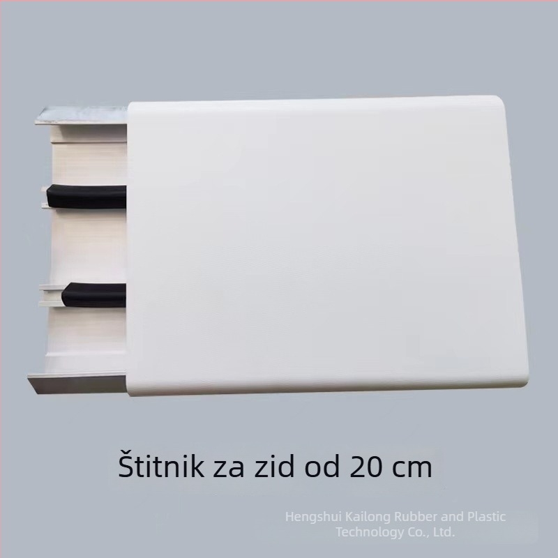 Bolnički hodnik anti-kolizijski zidni panel, PVC, širina 15 cm, zaštitna traka od aluminijske legure