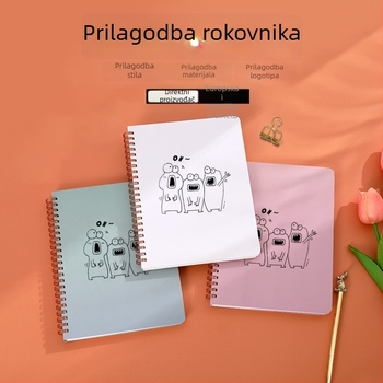 Međunarodni engleski bilježnica A5 sa spiralnim uvezom, tjedni kalendar, plan samodiscipline, prilagodljiv, veleprodaja