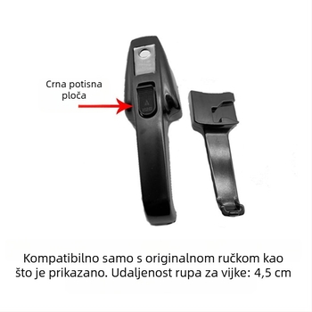 Ručka za lonac pod tlakom Shenyang Aiqi, starog stila, crna, ručka tipa push, dodatak (bez izlazne cijevi)
