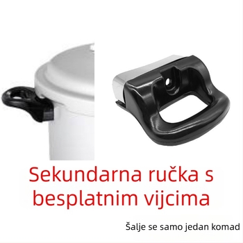 Ručka za lonac pod tlakom Shenyang Aiqi, starog stila, crna, ručka tipa push, dodatak (bez izlazne cijevi)