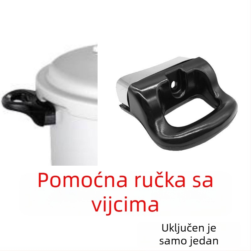 Ručka za lonac pod tlakom Shenyang Aiqi, starog stila, crna, ručka tipa push, dodatak (bez izlazne cijevi)