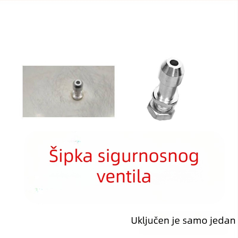 Ručka za lonac pod tlakom Shenyang Aiqi, starog stila, crna, ručka tipa push, dodatak (bez izlazne cijevi)