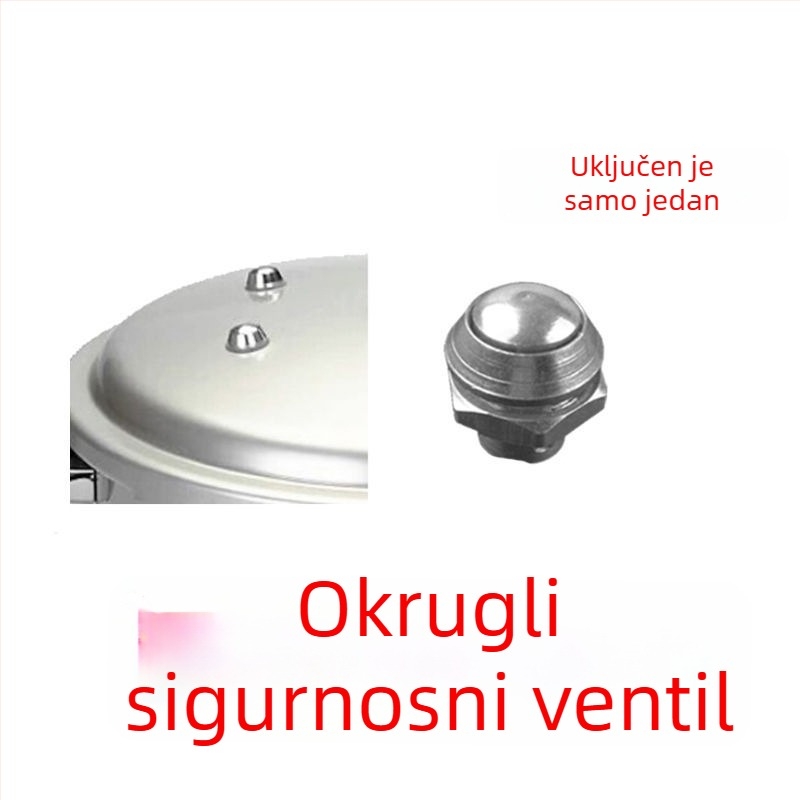Ručka za lonac pod tlakom Shenyang Aiqi, starog stila, crna, ručka tipa push, dodatak (bez izlazne cijevi)