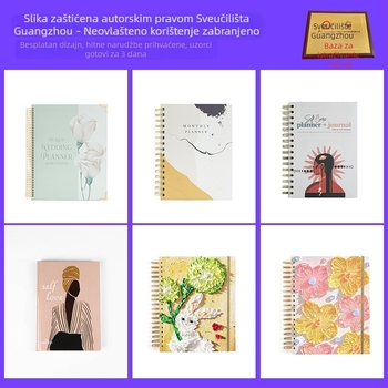 Spiralni dnevnik Kiwi s prilagođenim logotipom, kreativno i slatko, A5, 100 stranica, papir 80 g/m²