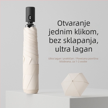 Kišobran s memorijskom tkaninom, automatski, ultra lagan, veličina XL