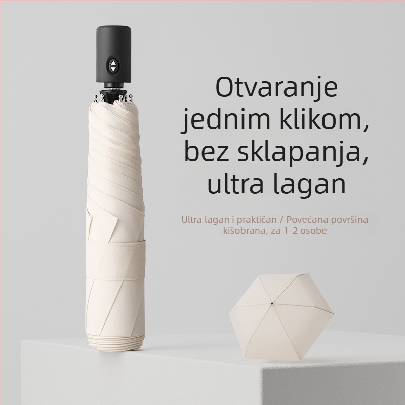 Kišobran s memorijskom tkaninom, automatski, ultra lagan, veličina XL