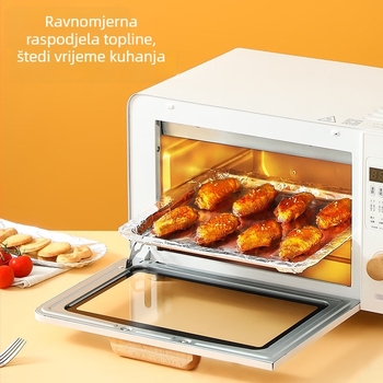 Jednokratna rola aluminijske folije otporna na visoke temperature za pećnicu, deblja folija za roštilj i pečenje, 30 cm x 5 m, debljina 10–25 µm.