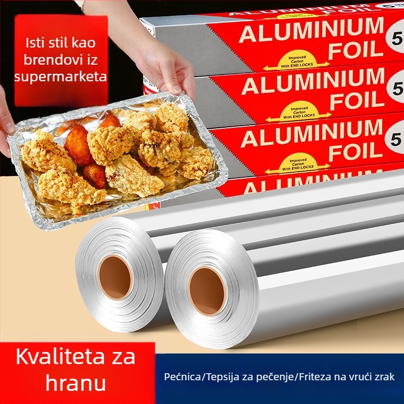 Aluminijska folija za pečenje i roštiljanje
