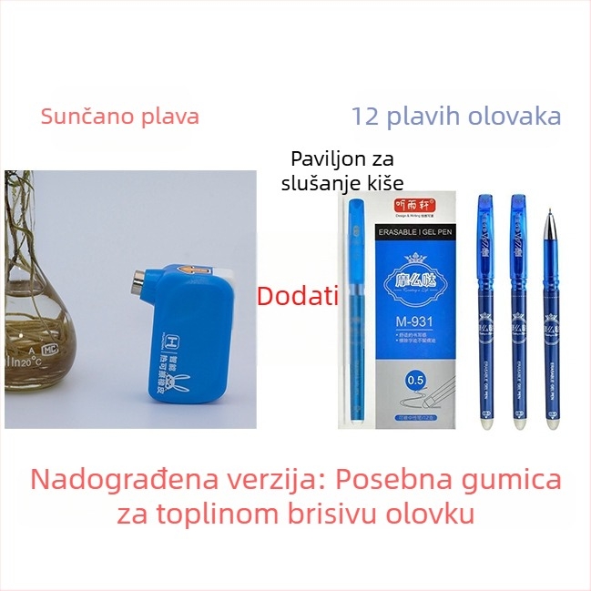 Inteligentna punjiva gumica za termički izbrisivo pero