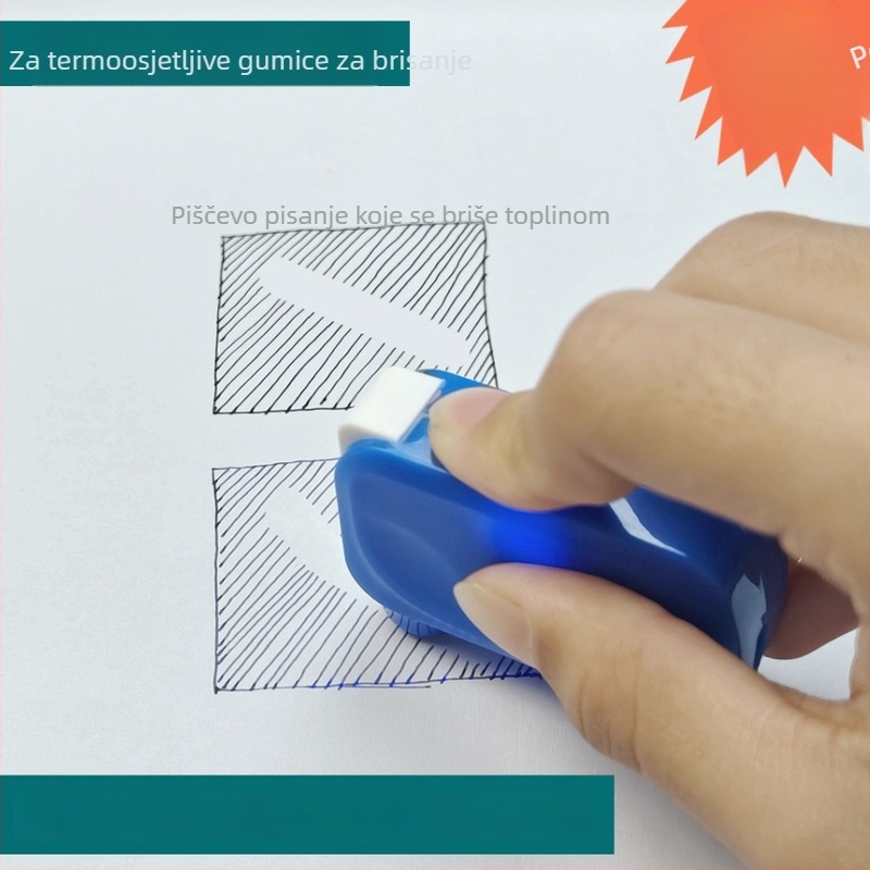 Inteligentna punjiva gumica za termički izbrisivo pero