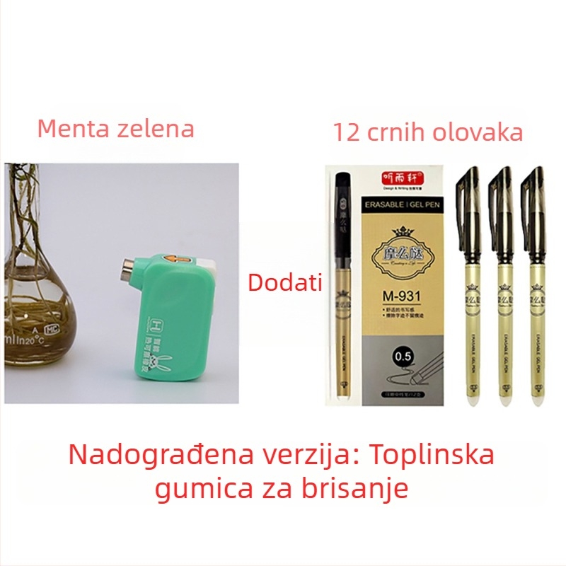 Inteligentna punjiva gumica za termički izbrisivo pero