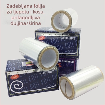 Folia za trajnu i isticanje kose, debeli aluminijski folij za bojanje kose, kutija od 100 g, odstranjivač laka za nokte