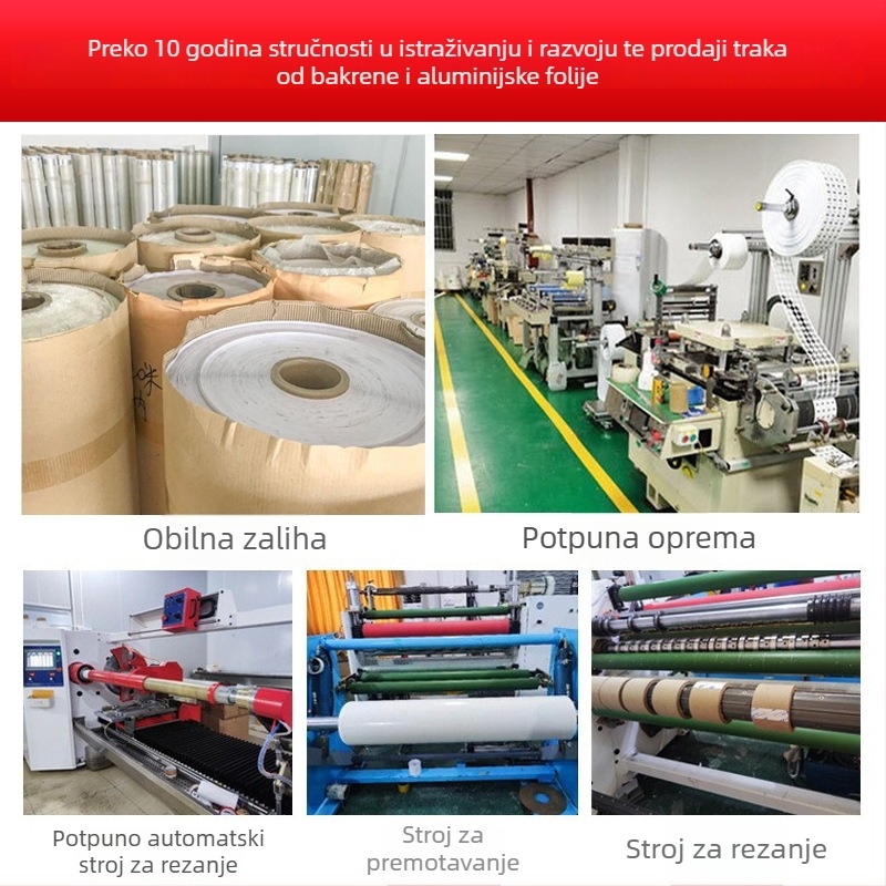 Industrijski čisti aluminijski folijski list, vodljiv i otporan na visoke temperature, lako se rastrga za neobične oblike, neljepljiv