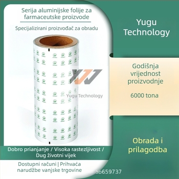 Prilagođeno tiskano PTP aluminijska folija za blister pakiranje, aluminijsko-plastični film za zatvaranje, lako probijajući film
