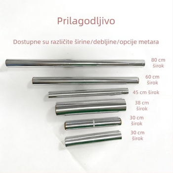 Debeli aluminijski folijski rolovi za hranu za uređaje s zrakom, za pećnicu i komercijalno roštiljanje