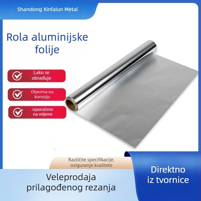 Jednokratna aluminijska folija za roštilj, role aluminijske folije za zračnu fritu