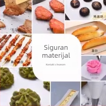 Papirom za pečenje sa silikonskim premazom, za pečenje i roštiljanje, neprianjajući, upija masnoću, otporno na visoke temperature