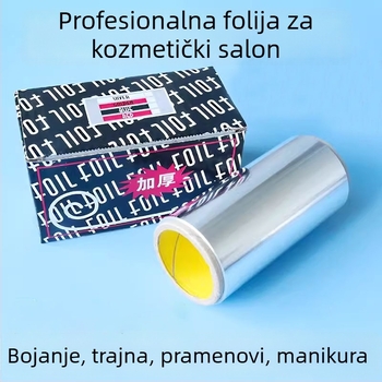 Aluminijska folija za prehrambenu upotrebu za trajnu kosu i usluge manikure — profesionalna upotreba u salonu