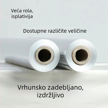 615 Aluminijska folija za roštilj – prehrambeno sigurna, čista aluminijska folija za pečenje mesa i plodova mora
